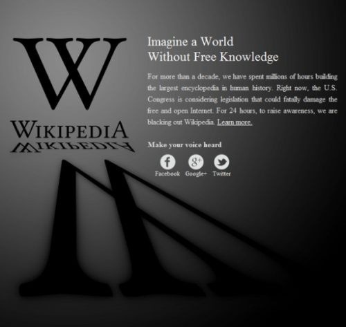 Wikipedia už nefunguje