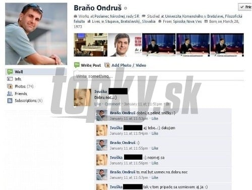 Braňo Ondruš cez internet laškoval s atraktívnou blondínkou.