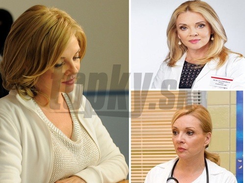 Zdena Studenková má v seriáli nový imidž (vľavo). Vpravo sú zábery zo starších častí Ordinácie. 
