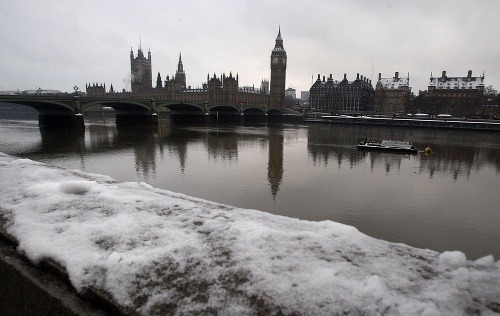 Snehová nádielka v Londýne