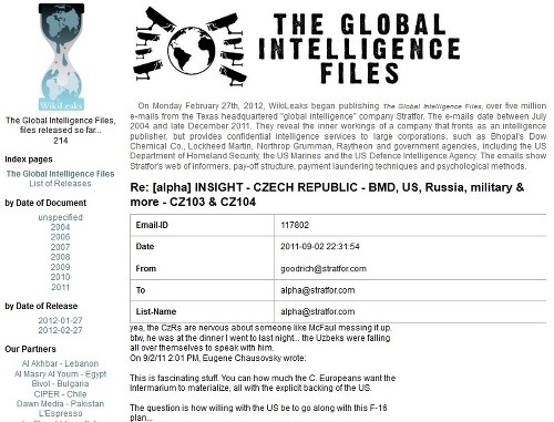 Wikileaks zverejnil e-maily americkej organizácie