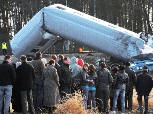Vlaková tragédia v Poľsku