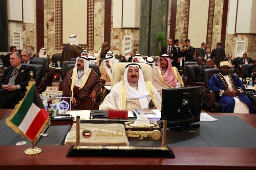 Arabskí lídri pri otvorení summitu v Bagdade