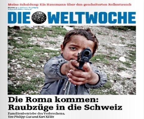 Kontroverzná titulka časopisu Weltwoche