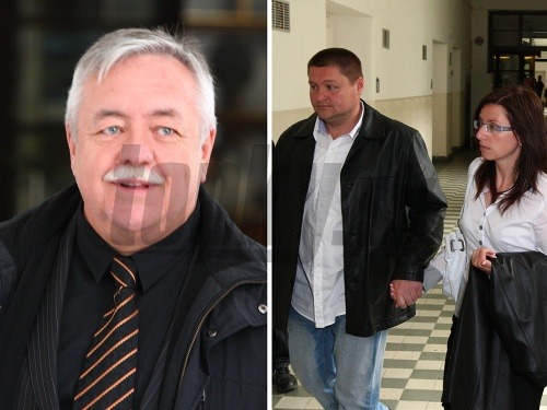 Právny zástupca Rastislava Žitného Ladislav Kuruc (vľavo) mal počas príchodu na súd dobrú náladu. Na tvárach manželov Žilavých (vpravo) bolo badať napätie.