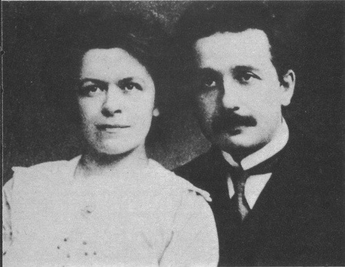 Albert Einstein a jeho žena Mileva