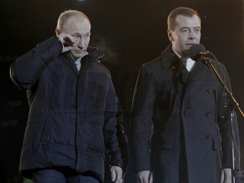 Vladimir Putin a Dmitry Medvedev