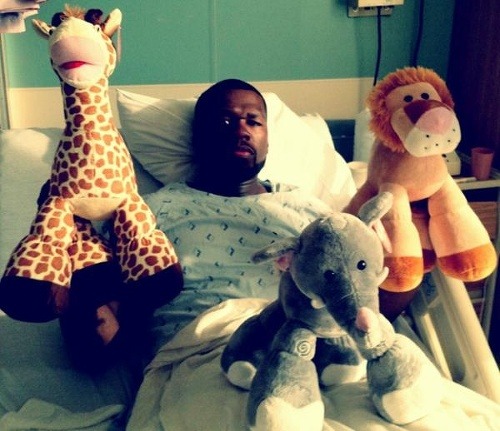 50 Cent bol hospitalizovaný v nemocnici.