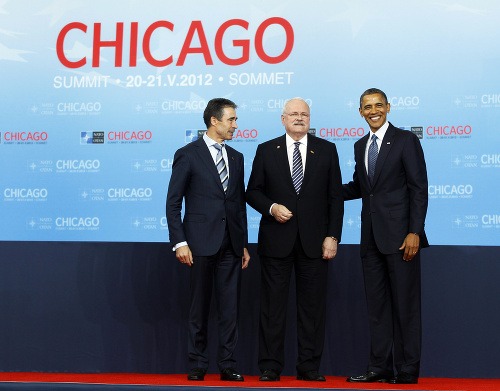 Anders Fogh Rasmussen, Ivan Gašparovič a Barack Obama