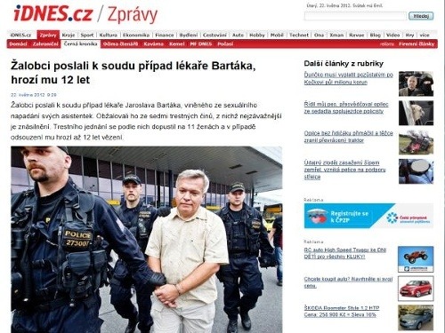 Bartáka odvádza polícia