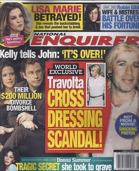 John Travolta pred rokmi žúroval ako transvestita. Usvedčil ho magazín National Enquirer na titulnej strane.