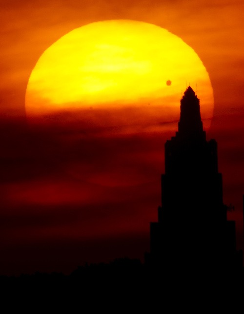 Venuša pri prechode cez Slnko v americkom Kansas City