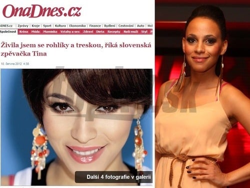 Speváčka Tina má na záberoch v českom magazíne vybielenú pokožku. 