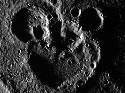 Krátery na planéte Merkúr