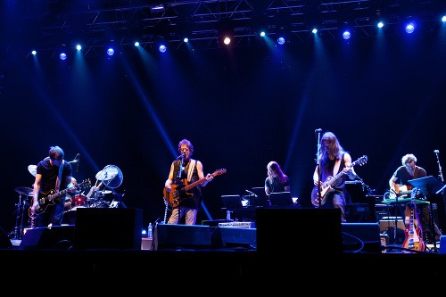 Hudobník Lou Reed počas vystúpenia na festivale Bažant Pohoda 2012