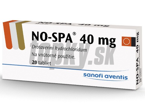 NO-SPA® 40 mg je voľnopredajný liek pre dospelých a mladistvých