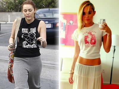 Miley Cyrus za desať mesiacov schudla nemálo kilogramov.