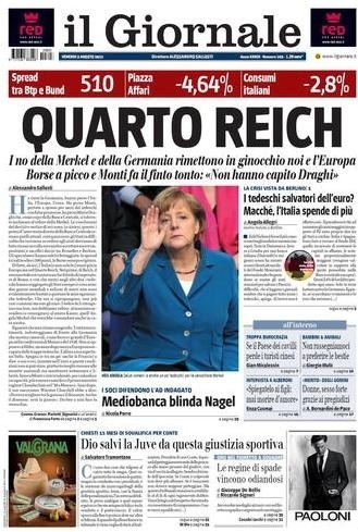 Taliansky denník Il Giornale uverejnil článok s názvom Štvrtá ríša.