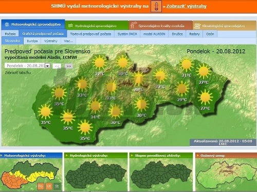 S horúčavami počítajte na celom území Slovenska.
