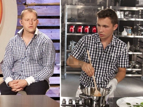 Radek Šubrt a Tomáš Lýga majú podobný vkus na košele, vo varení má však porotca poriadne navrch. 