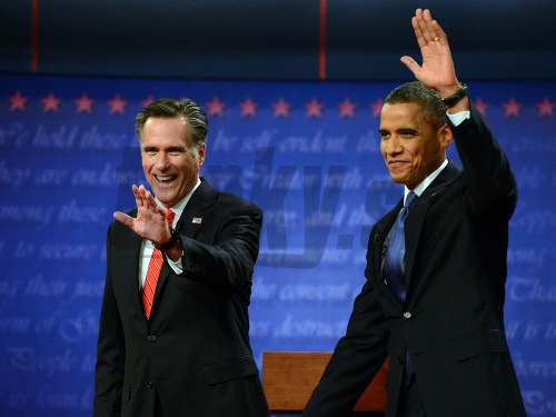 Mitt Romney a Barack Obama