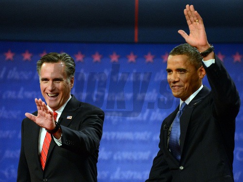 Mitt Romney a Barack Obama