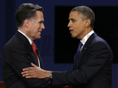 Mitt Romney a Barack Obama