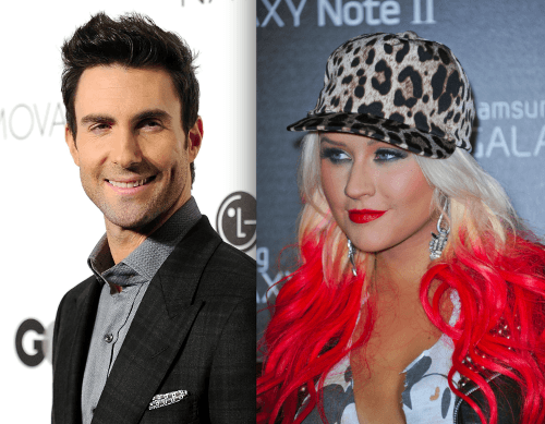 Adam Levine a Christina Aguilera