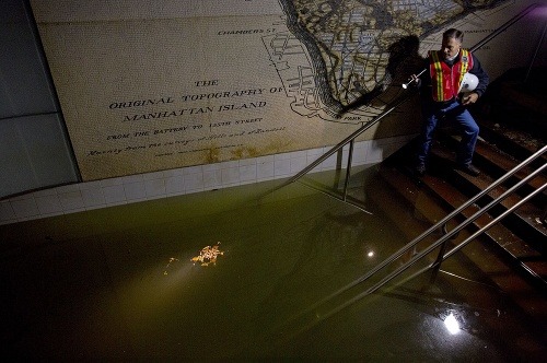 Metro bolo po hurikáne úplne zatopené