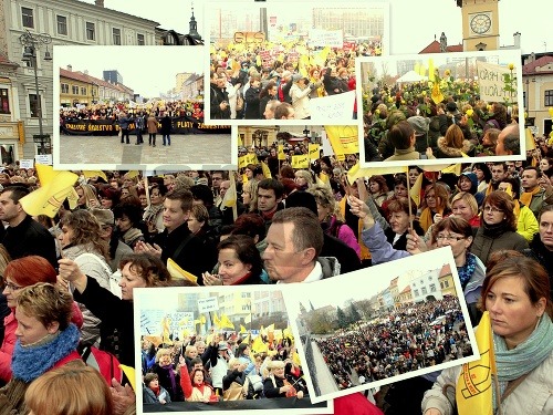 Štrajk na Trnavskom mýte v Bratislave