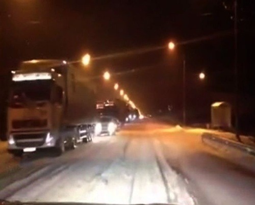 Zápcha na ceste v Rusku