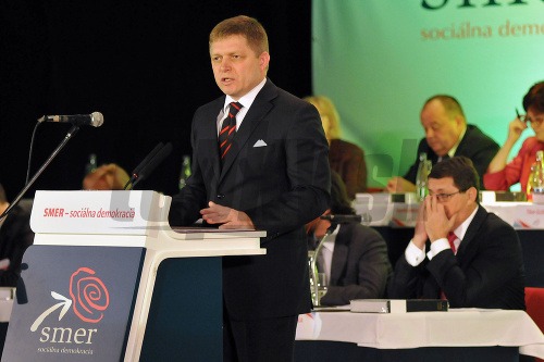 Robert Fico na sobotňajšom výročnom sneme Smeru