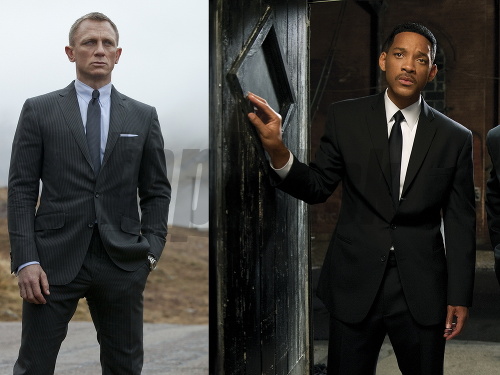 Daniel Craig v bondovke Skyfall a Will Smith vo filme Muži v čiernom 3.