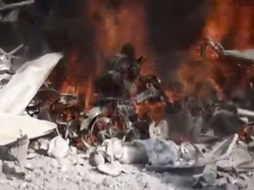 Pri nálete na čerpaciu stanicu v Damasku zahynulo najmenej 30 civilistov