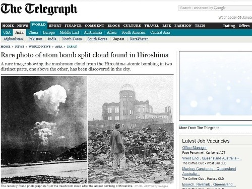 Fotografiu (vľavo) publikoval aj britský denník. 