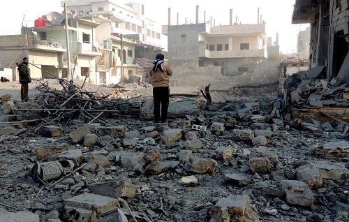 Výbuchy v meste Idlib