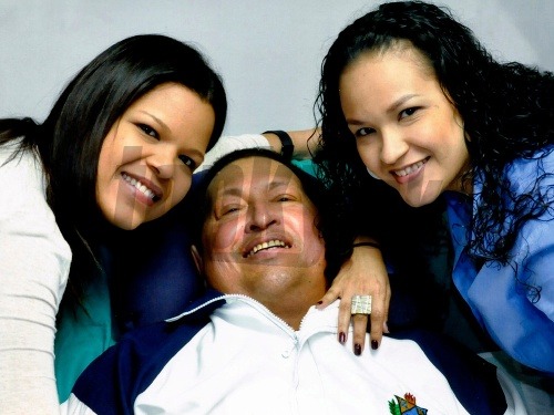 Hugo Chávez aj s dcérami