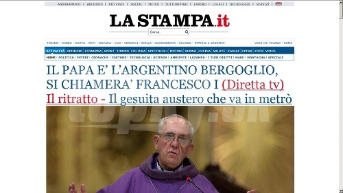Taliansky denník La Stampa.