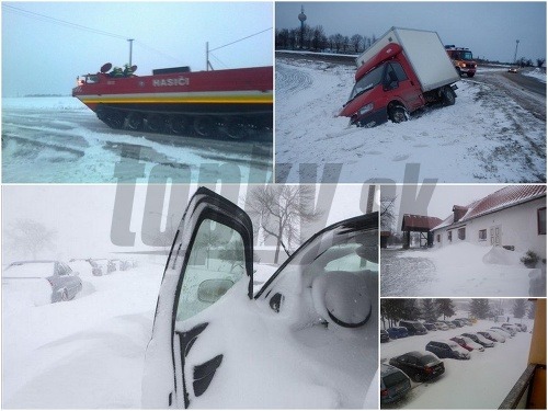Sneh a vietor komplikujú dopravu na celom Slovensku