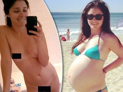 Shiri Appleby je síce tehotná, no na internete sa objavila staršia fotka, na ktorej pózuje úplne nahá.