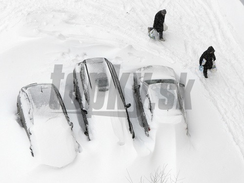 Kyjev sa cez víkend ocitol pod snehom