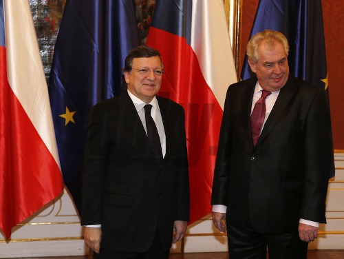 Jose Manuel Barroso a Miloš Zeman
