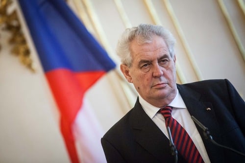 Prezident ČR Miloš Zeman na návšteve Slovenska. 