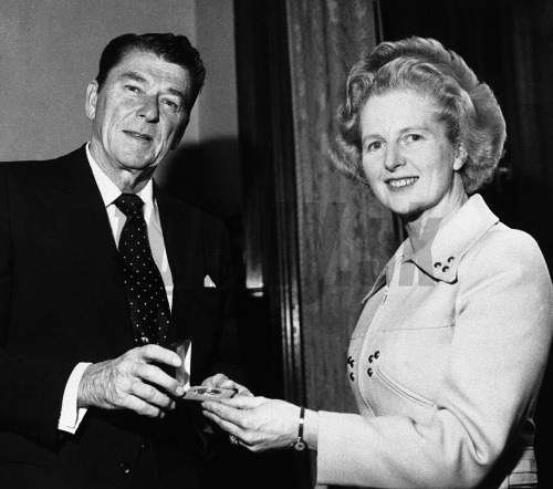 Ronald Reagan a Margaret Thatcher