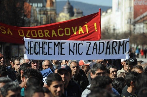 Protest Rómov v Košiciach
