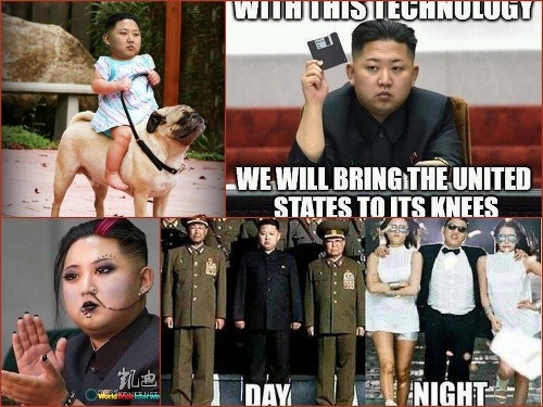 Severokórejský vodca Kim Čong-un je svetu na smiech.
