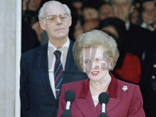 Fotografia zo života Margaret Thatcherovej. 