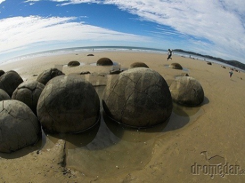 Moeraki Boulders, Nový Zéland 