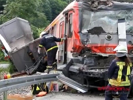 Nehoda na železničnom priecestí v Nemecku.