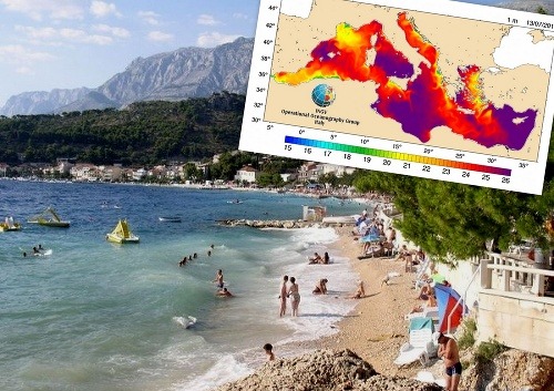 V Taliansku je zatiaľ o čosi teplejšia voda ako v Chorvátsku. 